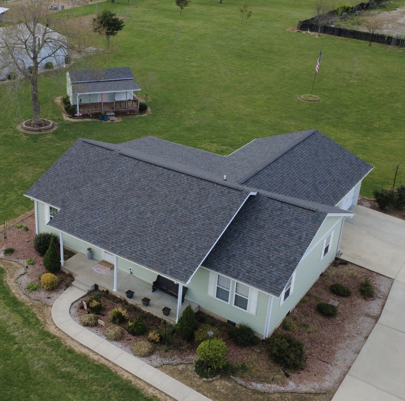Residential roofing installation